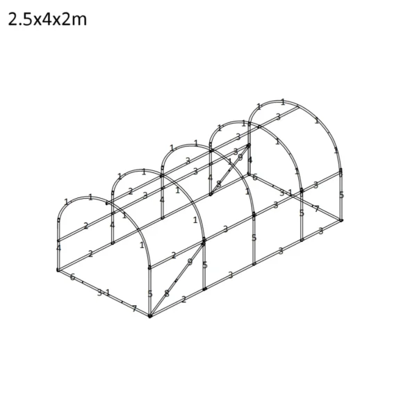 Fóliovník 2.5×4×2 m