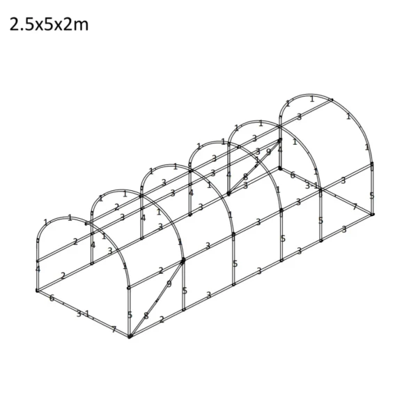 Fóliovník 2.5×5×2 m