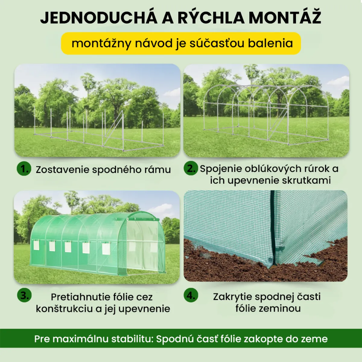 Fóliovník 2.5×5×2 m