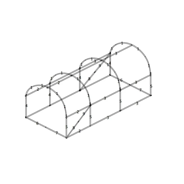 Fóliovník 2×3.5×2 m