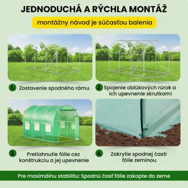 Fóliovník 2×3.5×2 m