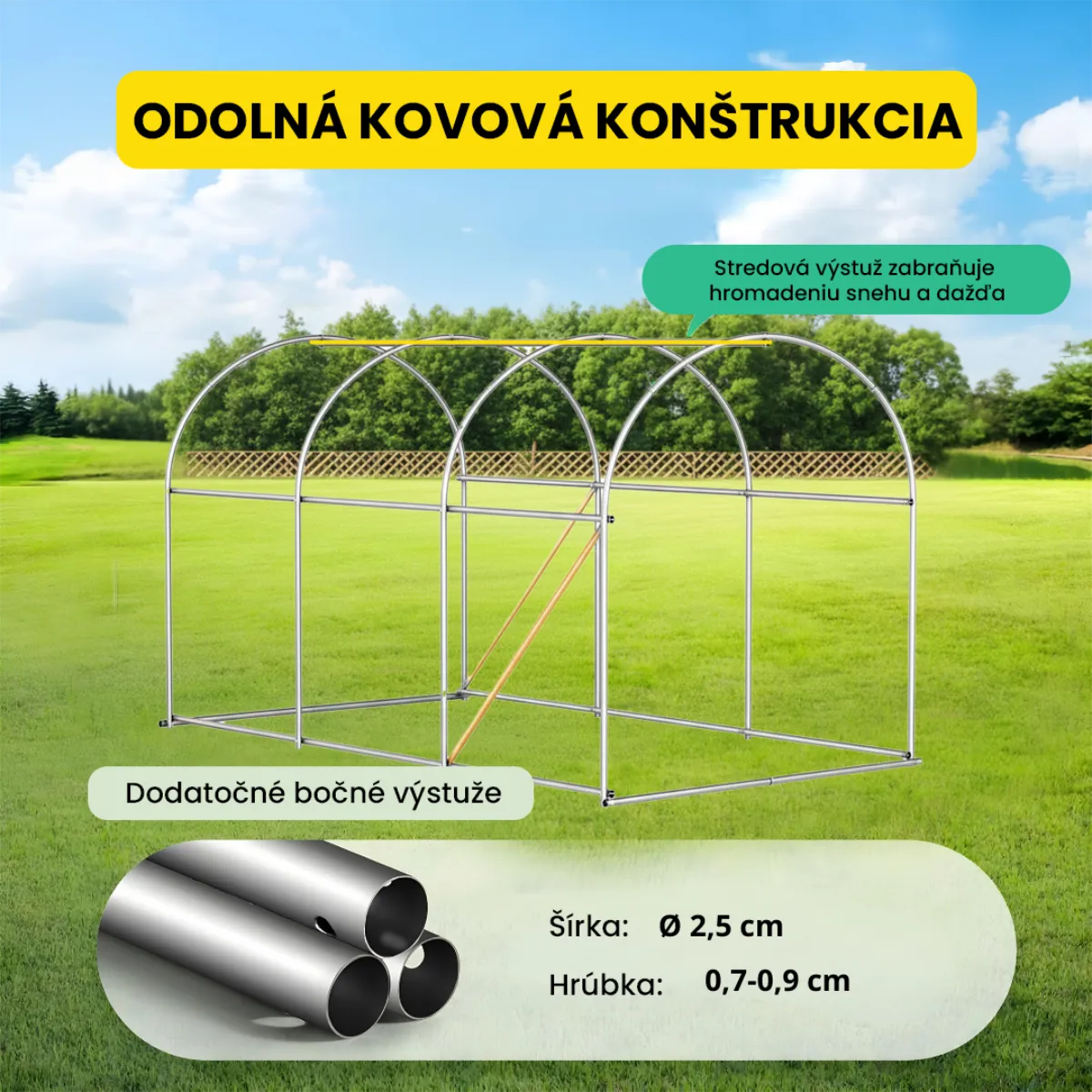 Fóliovník 2×3.5×2 m