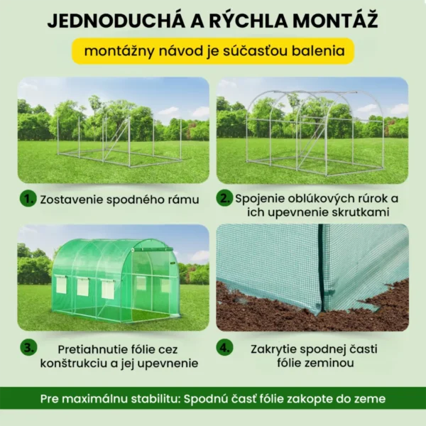 Fóliovník 2×3×2 m