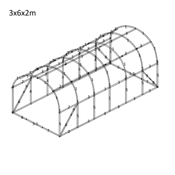 Fóliovník 3×6×2 m