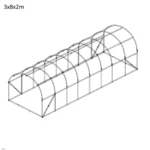 Fóliovník 3×8×2 m