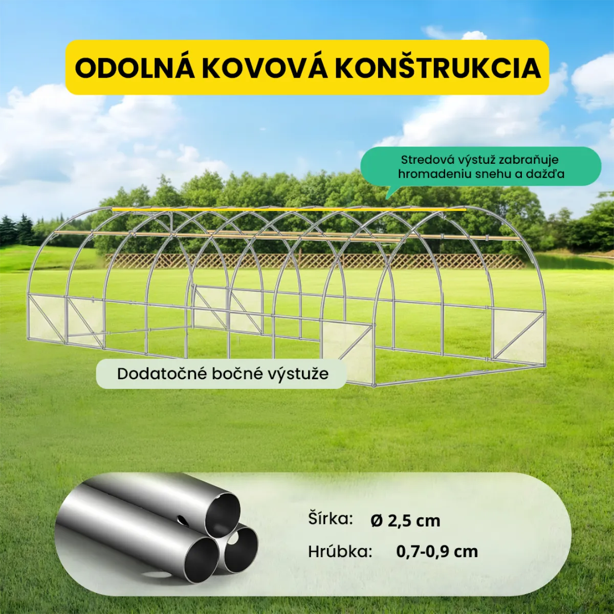 Fóliovník 3×8×2 m