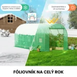 Fóliovník – stabilný, dvojité dvere, UV ochrana