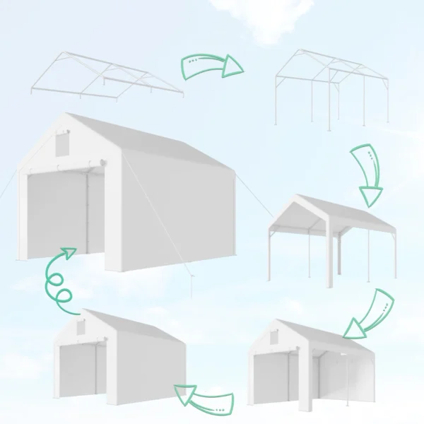 Garážový stan 3×4 m