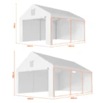 Garážový stan 4×6 m