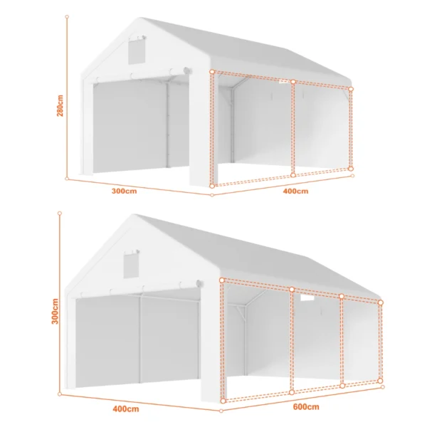 Garážový stan 4×6 m
