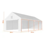 Garážový stan 4×8 m