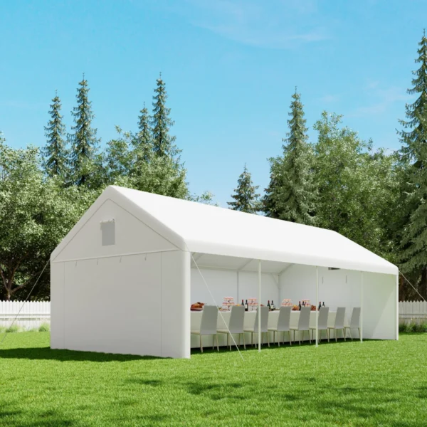 Garážový stan 4×8 m