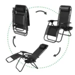 Skladacie záhradné ležadlo