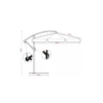 Záhradný slnečník 3 m