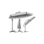 Záhradný slnečník 3 m – sivej