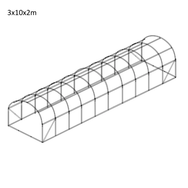 Fóliovník 3×10×2 m