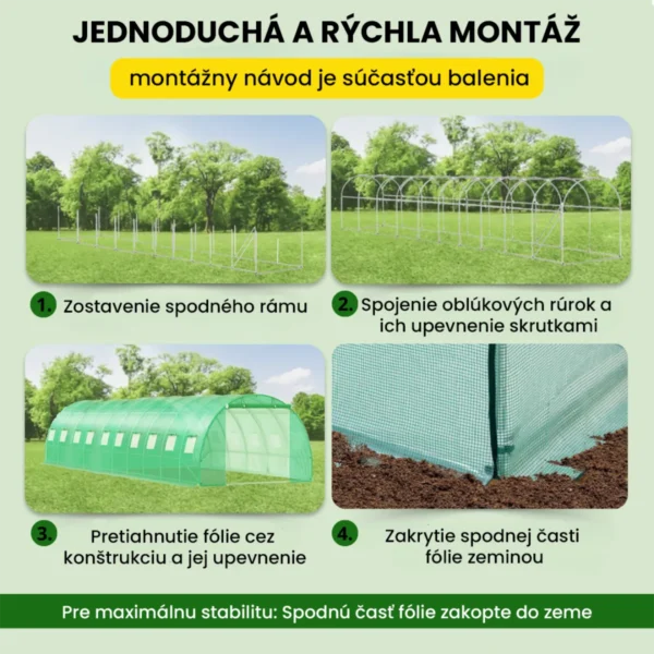 Fóliovník 3×10×2 m