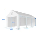 B01439_3_result Garážový stan – prémiová konštrukcia 38 mm + plachta 280 g/m²