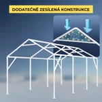 Garážový stan – konštrukcia 38 mm + plachta 280 g/m²