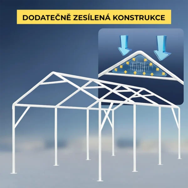 Garážový stan – konštrukcia 38 mm + plachta 280 g/m²