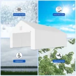 Garážový stan – konštrukcia 38 mm + plachta 280 g/m²