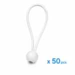 Elastické upínacie gumy s guľôčkou – 50 ks