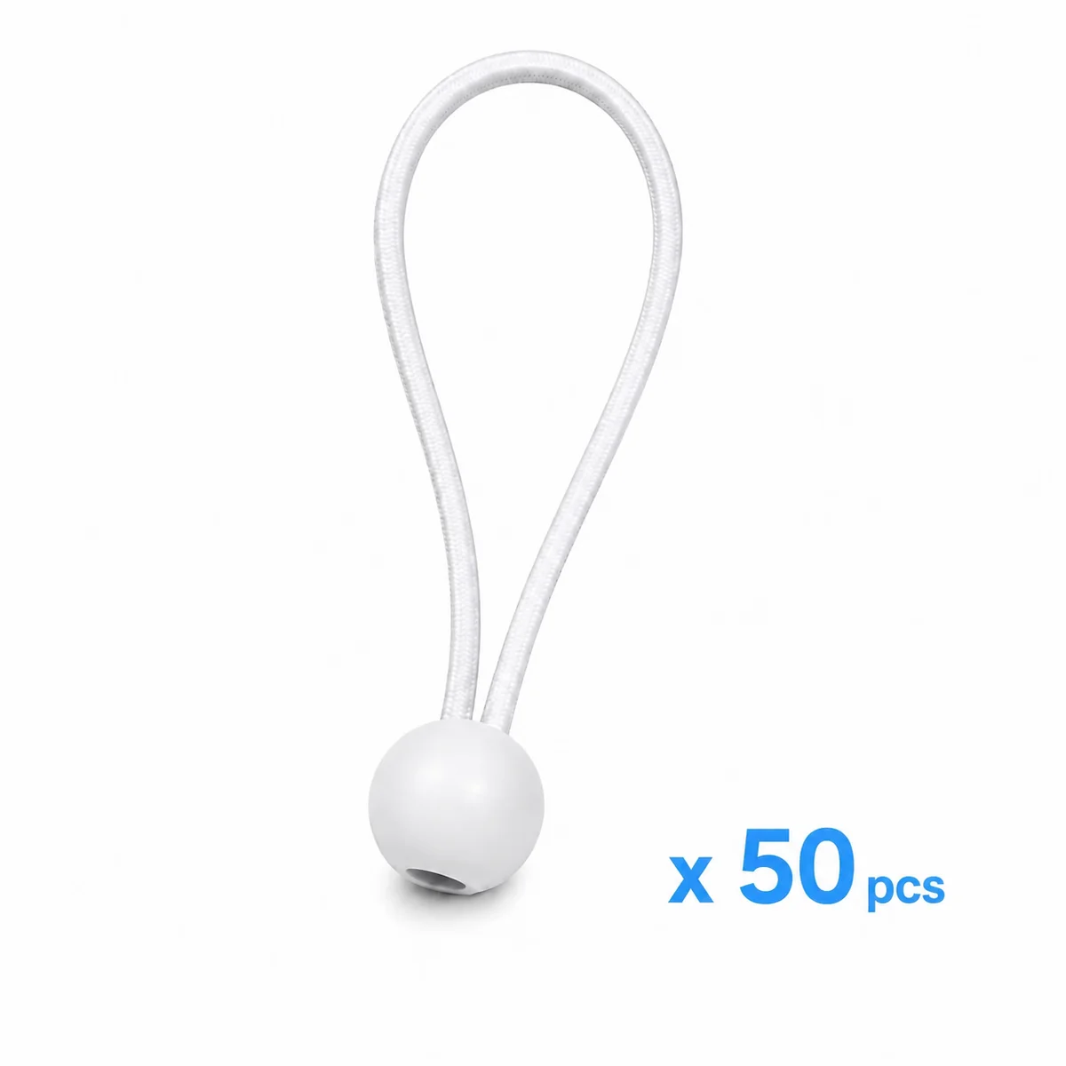 Elastické upínacie gumy s guľôčkou – 50 ks
