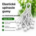 Elastické upínacie gumy s guľôčkou – 50 ks