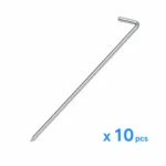 Kovové upínacie kolíky na stany a plachty 30 cm – 10 ks