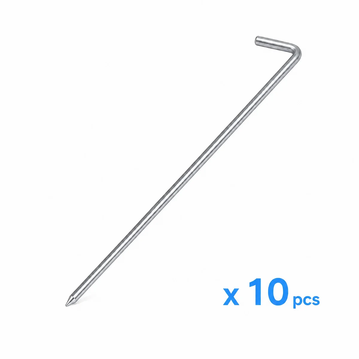 Kovové upínacie kolíky na stany a plachty 30 cm – 10 ks