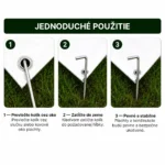 Kovové upínacie kolíky na stany a plachty 30 cm – 10 ks