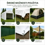 Kovové upínacie kolíky na stany a plachty 30 cm – 10 ks