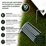 Kovové upínacie kolíky na stany a plachty 30 cm – 10 ks
